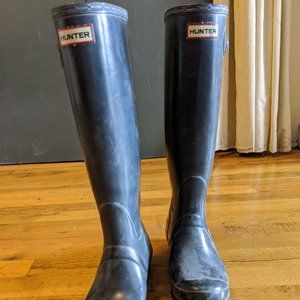 Blue Tall Hunter Boots
